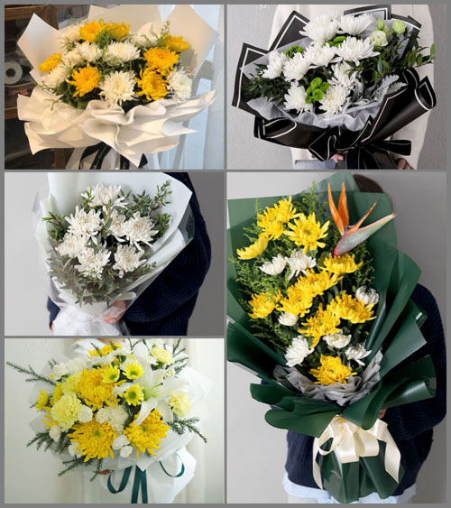 广东韶关市南雄市湖口镇里和村白事花束代送